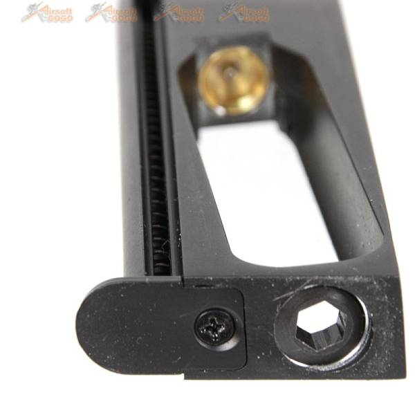 AW 1911 Metal Single Stack Co2 Magazine for AW EMG 1911 Airsoft GBB (Black) - Image 5