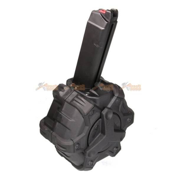 Armore Works VX 350rds Adaptive Drum Magazine for Marui WE AW VX  G17 G18c G19 G23 G26 G34 Airsoft GBB - Image 2