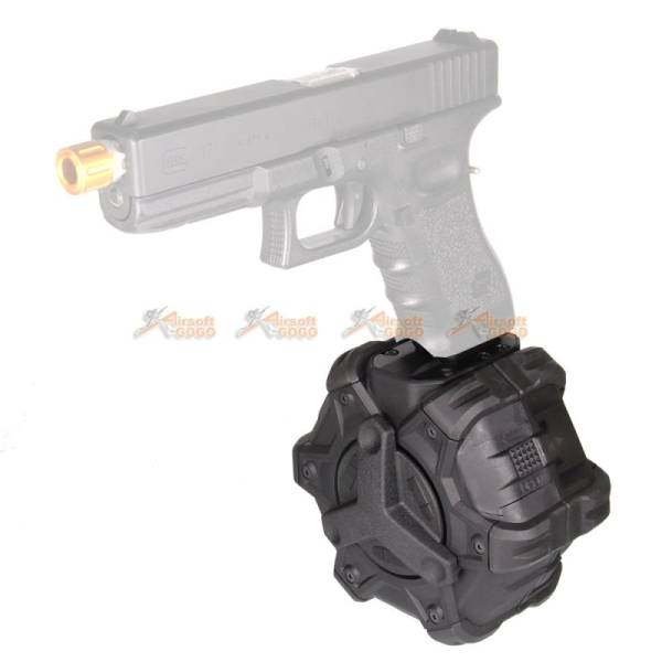 Armore Works VX 350rds Adaptive Drum Magazine for Marui WE AW VX  G17 G18c G19 G23 G26 G34 Airsoft GBB - Image 3