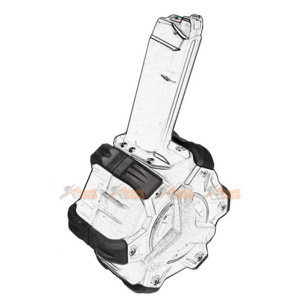 AW Custom Shockproof Pads for Adaptive Drum Magazine (Black) - Image 4