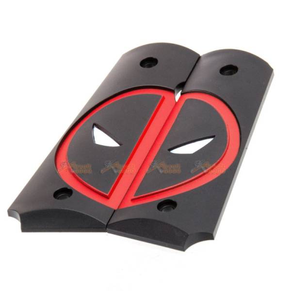 AW Custom Deadpool Grip Cover for WE AW M1911 Airsoft GBB (Black) - Image 2