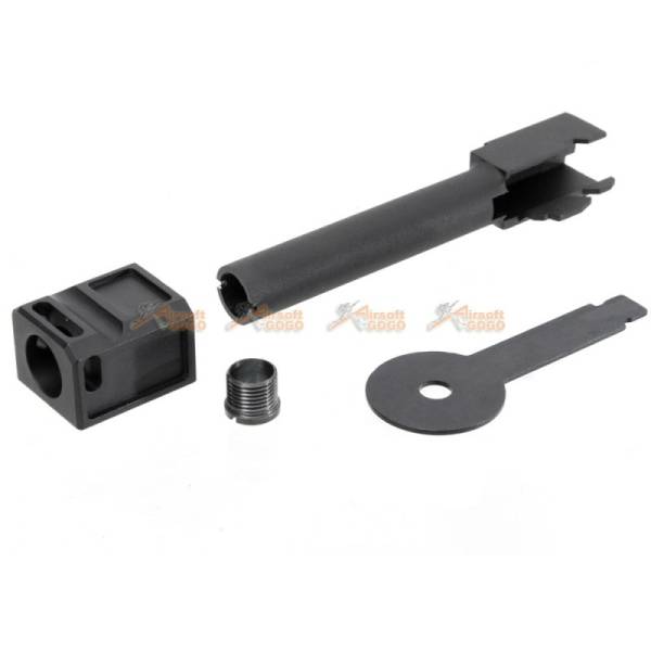 Armorer works VX Series Compensator with Outer Barrel Kit (Stranded / MOD 1) for AW VX7 & Blu series / WE G17, G18C Series - Image 3
