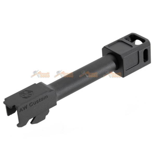 Armorer works VX Series Compensator with Outer Barrel Kit (Compact / MOD 2) for AW VX9 & Blu series / WE G17, G18C Series - Image 2