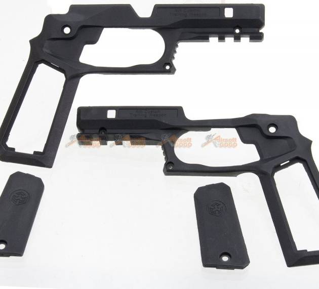 AW CUSTOM 1911 Rail Add On Kit For AW NE/ WE 1911 GBB (Non-Railed Ver.) - Black