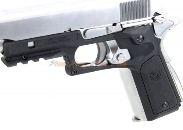 AW CUSTOM 1911 Rail Add On Kit For AW NE/ WE 1911 GBB (Non-Railed Ver.) - Black - Image 4