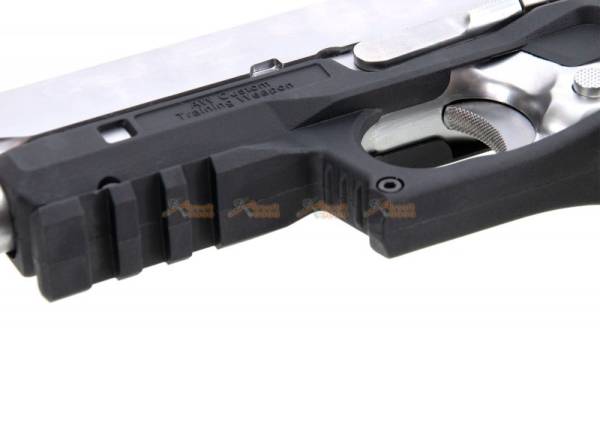 AW CUSTOM 1911 Rail Add On Kit For AW NE/ WE 1911 GBB (Non-Railed Ver.) - Black - Image 2