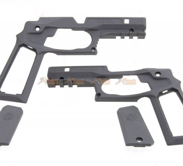 AW CUSTOM 1911 Rail Add On Kit For AW NE/ WE 1911 GBB (Non-Railed Ver.) - Grey