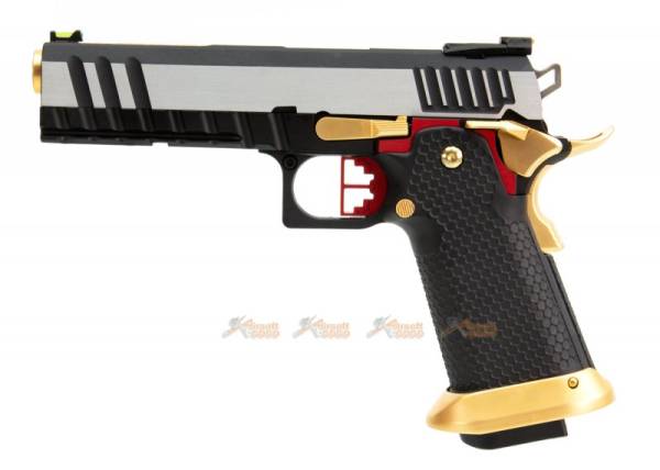 ARMORER WORKS HI-Capa 5.1 Hybrid Gas GBB Pistol (Silver / Gold) - Image 3