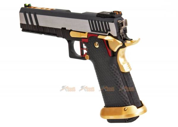 ARMORER WORKS HI-Capa 5.1 Hybrid Gas GBB Pistol (Silver / Gold) - Image 4