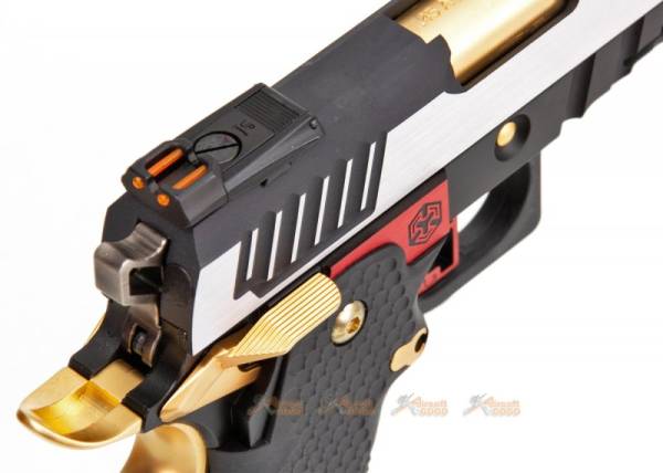 ARMORER WORKS HI-Capa 5.1 Hybrid Gas GBB Pistol (Silver / Gold) - Image 8