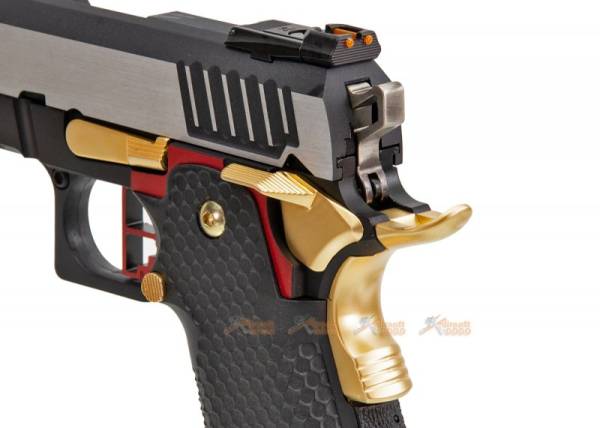 ARMORER WORKS HI-Capa 5.1 Hybrid Gas GBB Pistol (Silver / Gold) - Image 6