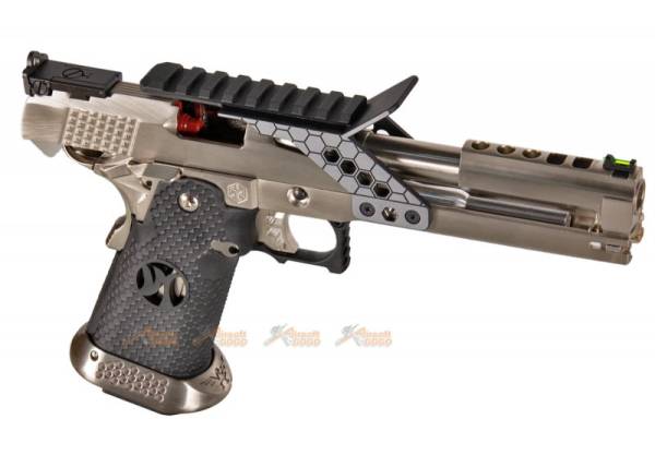 Armorer Works 6 Inch HX2202 HI-Capa 5.1 GBB Pistol with Scope Mount (Silver) - Image 2