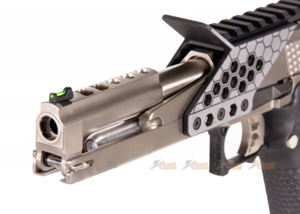 Armorer Works 6 Inch HX2202 HI-Capa 5.1 GBB Pistol with Scope Mount (Silver) - Image 5