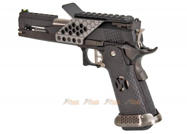 Armorer Works 6 Inch HX2202 HI-Capa 5.1 GBB Pistol with Scope Mount (Black) - Image 4