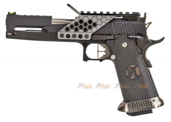 Armorer Works 6 Inch HX2202 HI-Capa 5.1 GBB Pistol with Scope Mount (Black) - Image 5