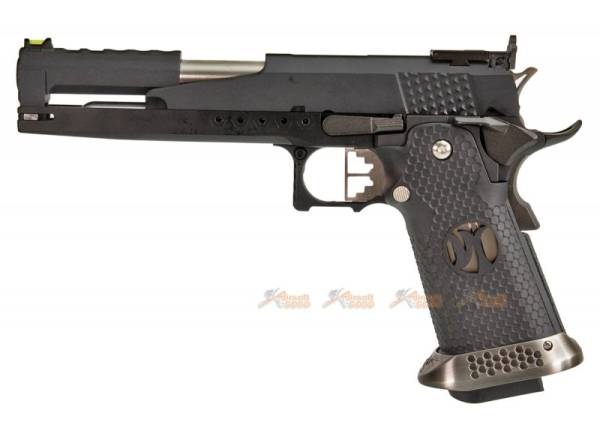 Armorer Works 6 Inch HX2202 HI-Capa 5.1 GBB Pistol with Scope Mount (Black) - Image 6