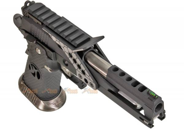Armorer Works 6 Inch HX2202 HI-Capa 5.1 GBB Pistol with Scope Mount (Black) - Image 9