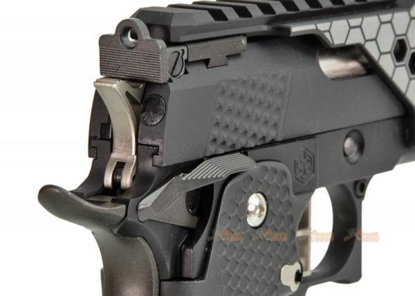 Armorer Works 6 Inch HX2202 HI-Capa 5.1 GBB Pistol with Scope Mount (Black) - Image 11