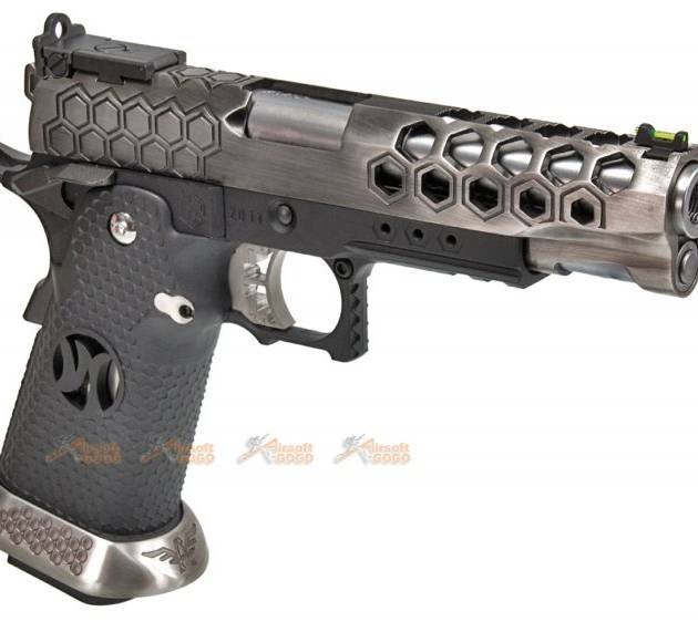 Armorer Works HX2501 Hi-Capa 5.1 GBB Pistol (2-Tone, Hex Cut Slide)
