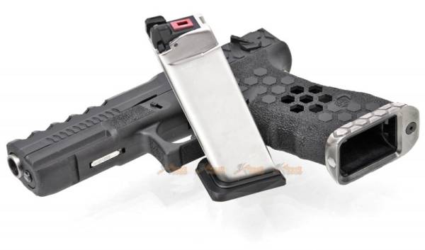 Armorer Works Hex Cut G18C GBB Pistol (Black Slide and Frame) - Image 7
