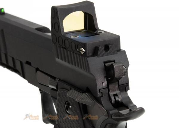 AW Custom HX2602 HI-Capa 4.3 GBB Pistol with Red Dot (Black) - Image 4