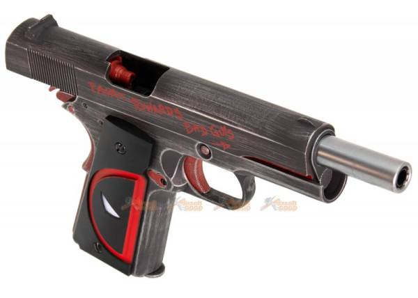 Armorer Works Custom Deadpool 1911 Gas Blowback Pistol GBB (Full Metal - Deadpool Grip) - Image 2