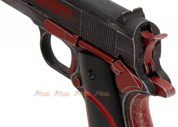Armorer Works Custom Deadpool 1911 Gas Blowback Pistol GBB (Full Metal - Deadpool Grip) - Image 4