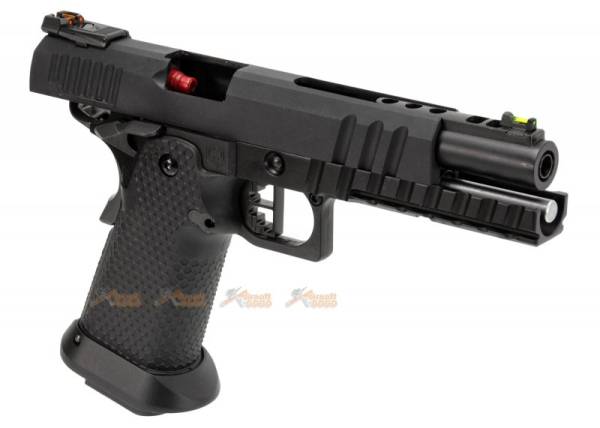 AW Custom HX2033 Hi-CAPA Gas Blowback Airsoft Pistol (Semi, Full-Auto Capable) - Black - Image 6