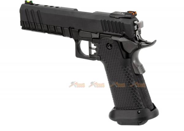 AW Custom HX2033 Hi-CAPA Gas Blowback Airsoft Pistol (Semi, Full-Auto Capable) - Black - Image 5