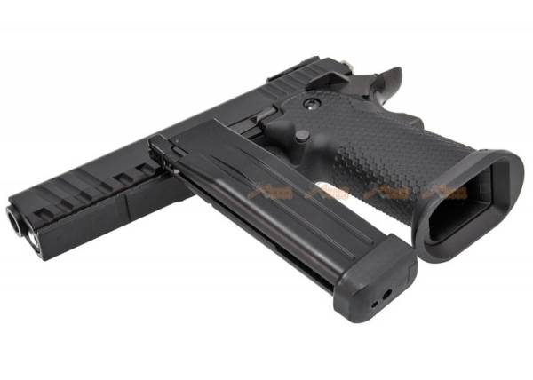 AW Custom HX2033 Hi-CAPA Gas Blowback Airsoft Pistol (Semi, Full-Auto Capable) - Black - Image 3