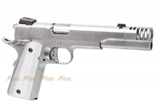 AW Custom NE31 Series 1911 GBB w/ Muzzle Compensator (Color: Silver)