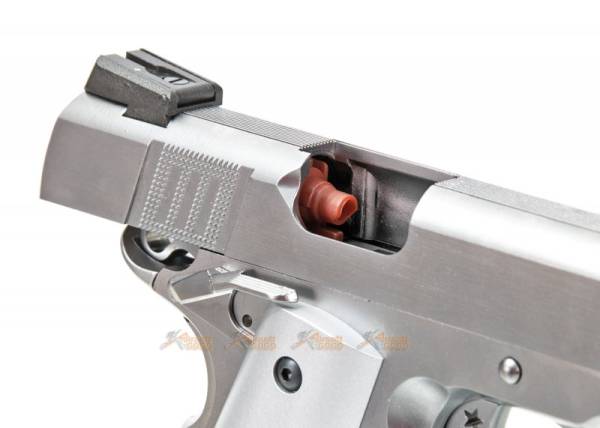 AW Custom NE31 Series 1911 GBB w/ Muzzle Compensator (Color: Silver) - Image 8