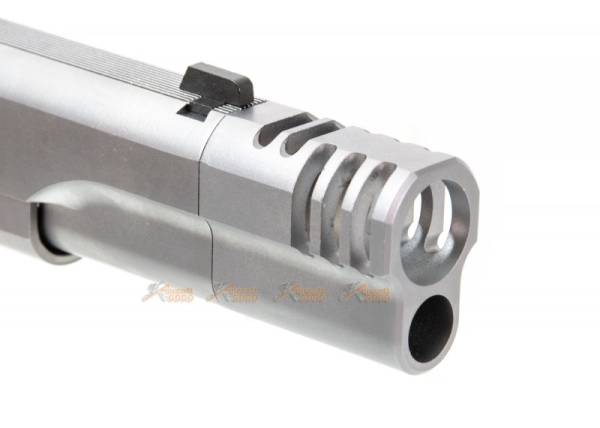 AW Custom NE31 Series 1911 GBB w/ Muzzle Compensator (Color: Silver) - Image 4