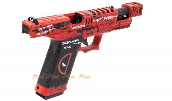 Armorer Work Custom VX7202 Deadpool 17 GBB Pistol with Compensator (Red) - Image 3