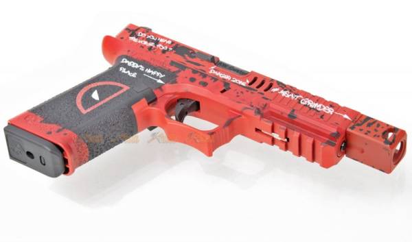Armorer Work Custom VX7202 Deadpool 17 GBB Pistol with Compensator (Red) - Image 6