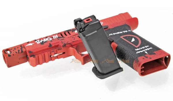 Armorer Work Custom VX7202 Deadpool 17 GBB Pistol with Compensator (Red) - Image 5