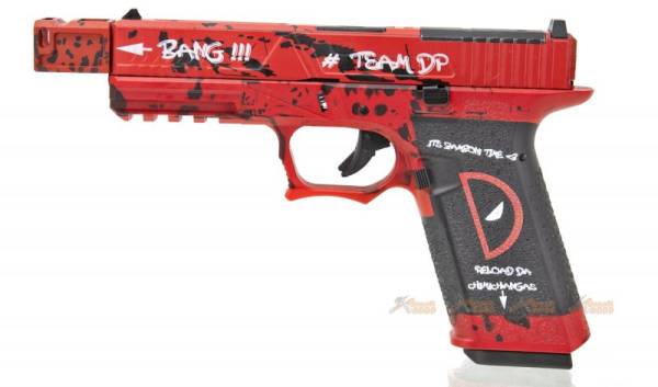 Armorer Work Custom VX7312 Deadpool RMR Style 17 GBB Pistol with Compensator (Red) - Image 2