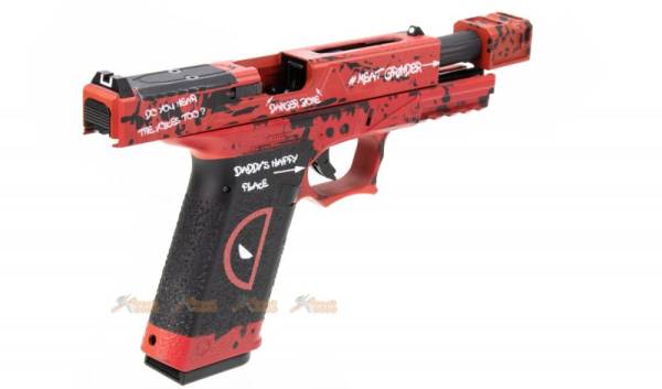 Armorer Work Custom VX7312 Deadpool RMR Style 17 GBB Pistol with Compensator (Red) - Image 4