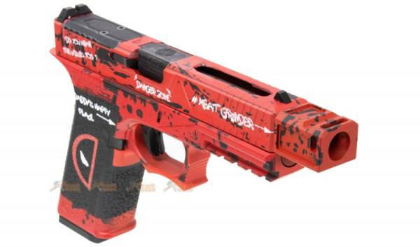 Armorer Work Custom VX7312 Deadpool RMR Style 17 GBB Pistol with Compensator (Red) - Image 3