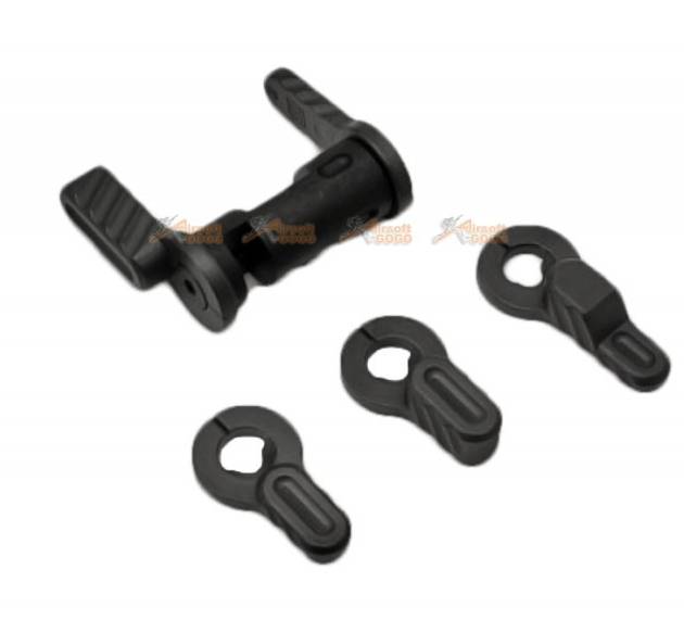 PTS BAD-ASS Ambidextrous Safety Selector for PTS Mega Arms MKM AR15 / WA / G&P GBB - Black