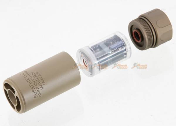 5KU 14mm CCW Spitfire Tracer Blast Diffuser With 4P Flash Hider - Tan