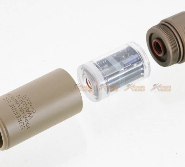 5KU 14mm CCW Spitfire Tracer Blast Diffuser With 4P Flash Hider - Tan