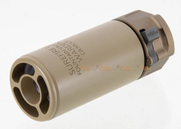 5KU 14mm CCW Spitfire Tracer Blast Diffuser With 4P Flash Hider - Tan - Image 2