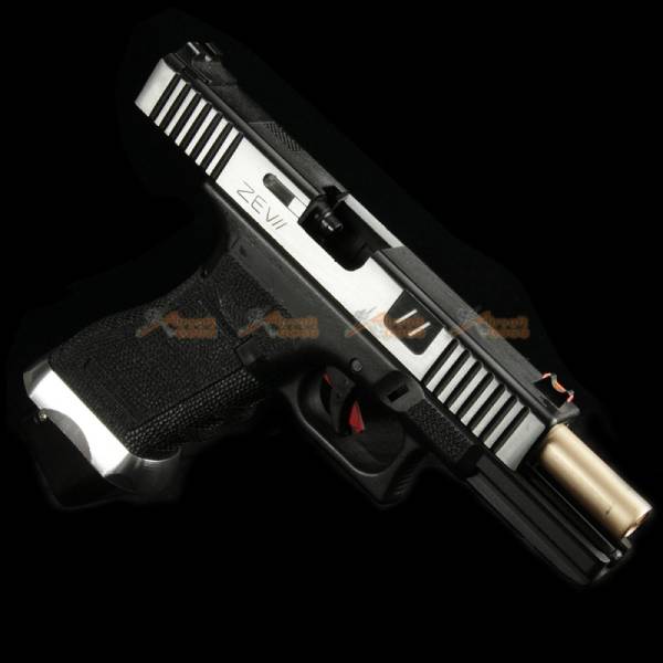 BELL 1/1 scale high performance assembled G17 Airsoft GBB - NO.749L (Silver) - Image 5