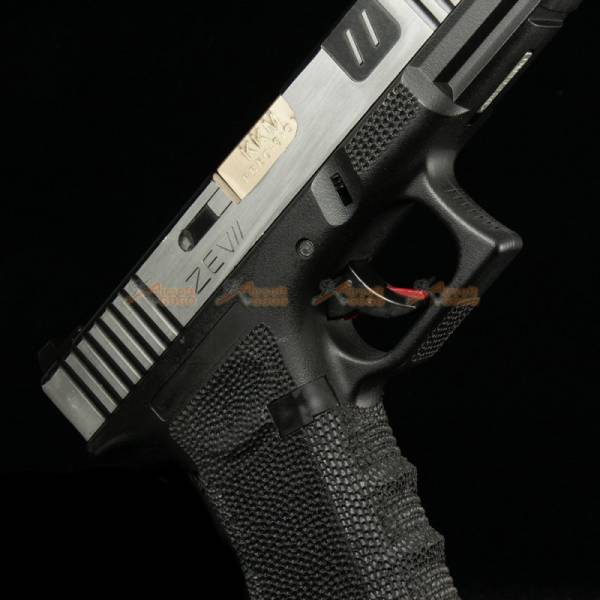BELL 1/1 scale high performance assembled G17 Airsoft GBB - NO.749L (Silver) - Image 8