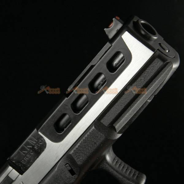 BELL 1/1 scale high performance assembled G17 Airsoft GBB - NO.750L (Silver) - Image 6