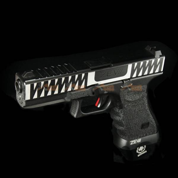 BELL 1/1 scale high performance assembled G17 Airsoft GBB - NO.742L (Silver / Black)