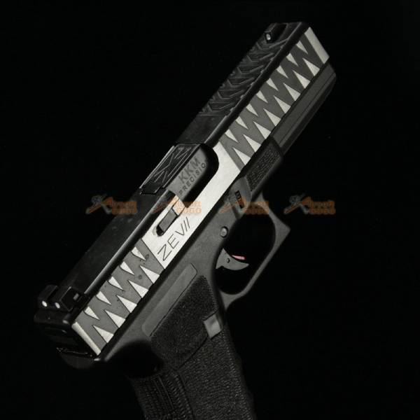 BELL 1/1 scale high performance assembled G17 Airsoft GBB - NO.742L (Silver / Black) - Image 4