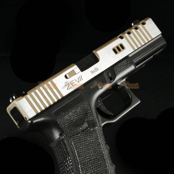 BELL 1/1 scale high performance assembled G17 Airsoft GBB - NO.758L (DE / Black) - Image 4