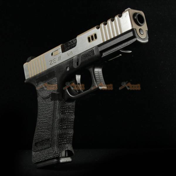 BELL 1/1 scale high performance assembled G17 Airsoft GBB - NO.758L (DE / Black) - Image 3